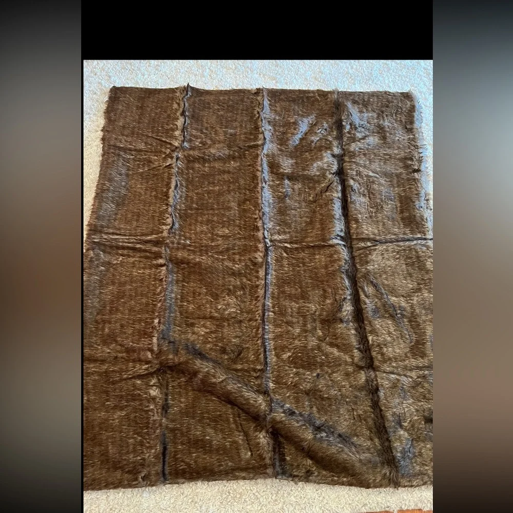 88. Faux Fur Throw Reversible Blanket
